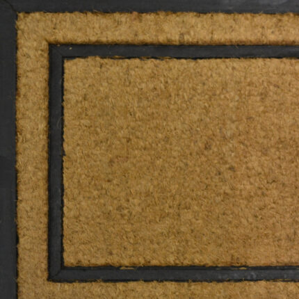 18" X 30" Beige and Black Rubber and Coir Outdoor Door Mat - Image 7