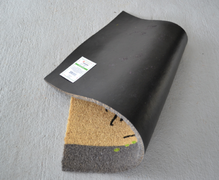 18" X 30" Beige and Black Coir Bicycle Outdoor Spring Door Mat - Image 5