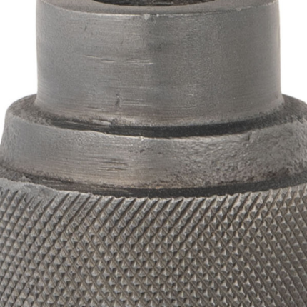 7" Gray Distressed Aluminum Geometric Tabletop Taper Candle Holder - Image 7