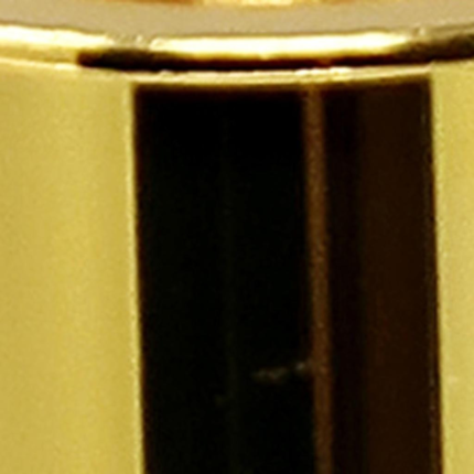 14" Clear And Gold Geo Stacks Crystal Tabletop Taper Candlestick - Image 4