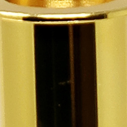14" Clear And Gold Geo Stacks Crystal Tabletop Taper Candlestick - Image 5