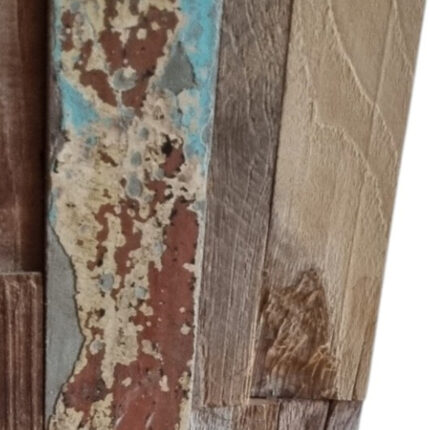 Blue Natural And Navy Blue 3D Embossed Teak Decorative Wall Panel - Image 9