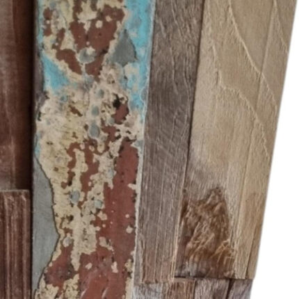 Blue Natural And Navy Blue 3D Embossed Teak Decorative Wall Panel - Image 8