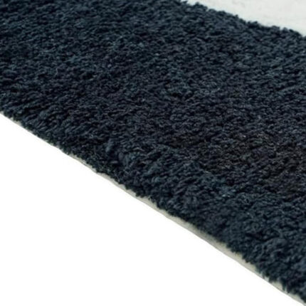 32" White Black And Pink Cotton Cow Youthful Bath Rug - Image 3