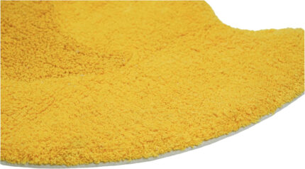 25" Yellow Cotton Rubber Duckie Youthful Bath Rug - Image 3