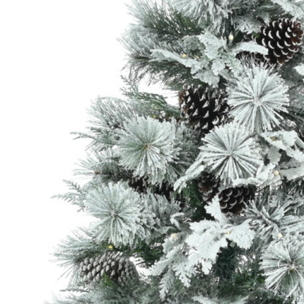 6' Pre Lit Extra Full Frosted Pine Christmas Tree With Decorations - Image 6