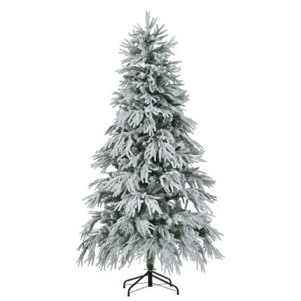 6' Pre Lit Extra Full Frosted Pine Christmas Tree - Image 4