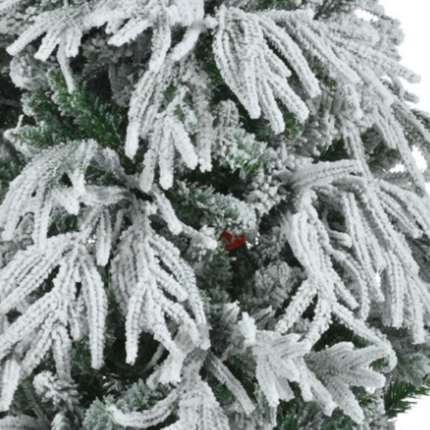 6' Pre Lit Extra Full Frosted Pine Christmas Tree - Image 5