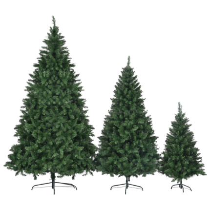 Three Piece Pre Lit Extra Full Frosted Pine Christmas Tree Set - Image 4
