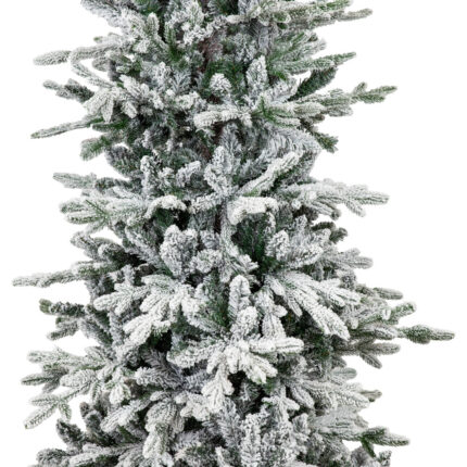 6' Slender Flocked Pine Christmas Tree - Image 6